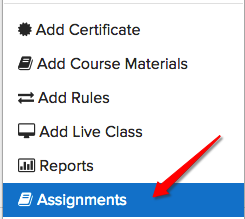 Course Assignments